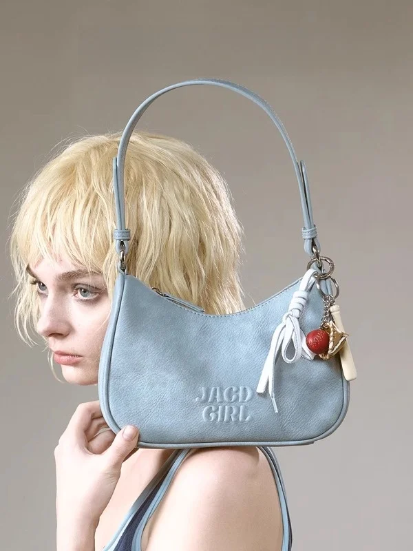 

JACD Blue Underarm Bag Women's 2026 New Summer Commuter Moon Tooth Bag Versatile Single Shoulder Slant Cross Bag Women's Bag