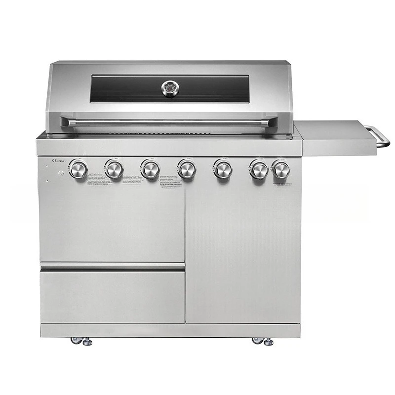 Villa outdoor courtyard stainless steel high-end mobile barbecue grill