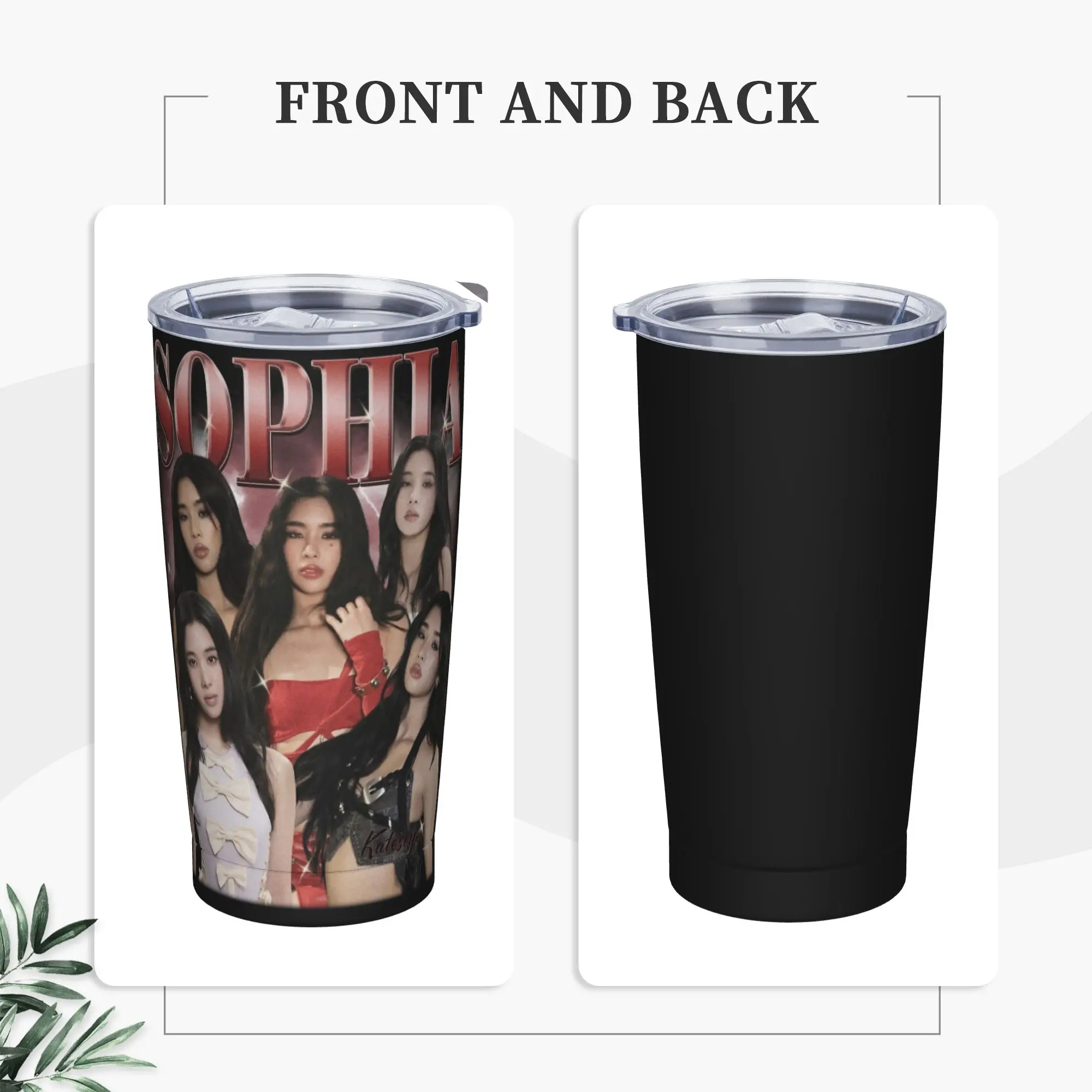 Stainless Steel Tumbler Sophia Katseye Kpop Girl Group Thermal Cups  Heat Preservation Cold Drink Mugs Cup Travel Water Bottle