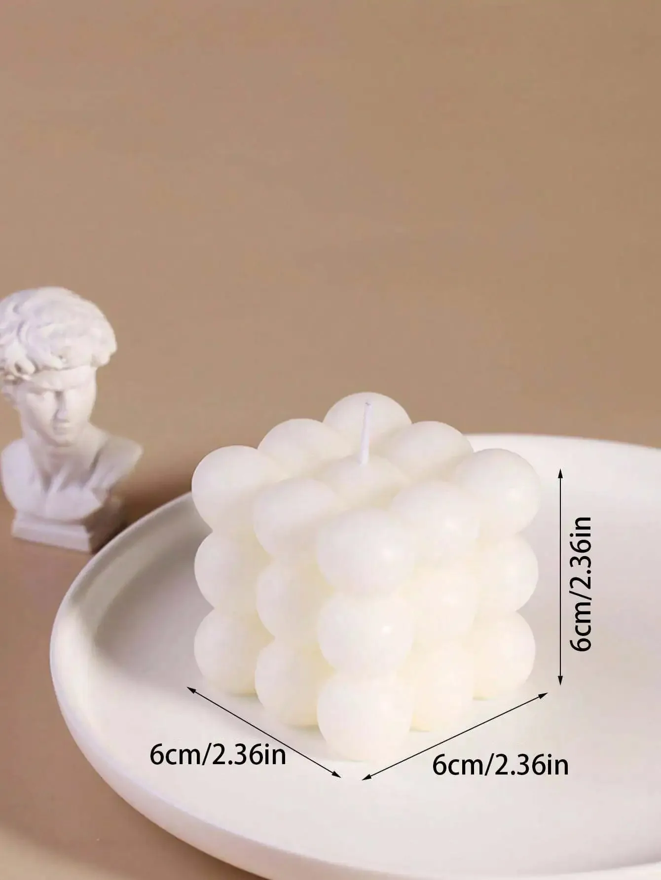1pc Creative Ball-Shaped Soy Wax Magic Cube Aromatherapy Candle, High-End Wedding Favor Gift, Handmade Decorative Object, Decora