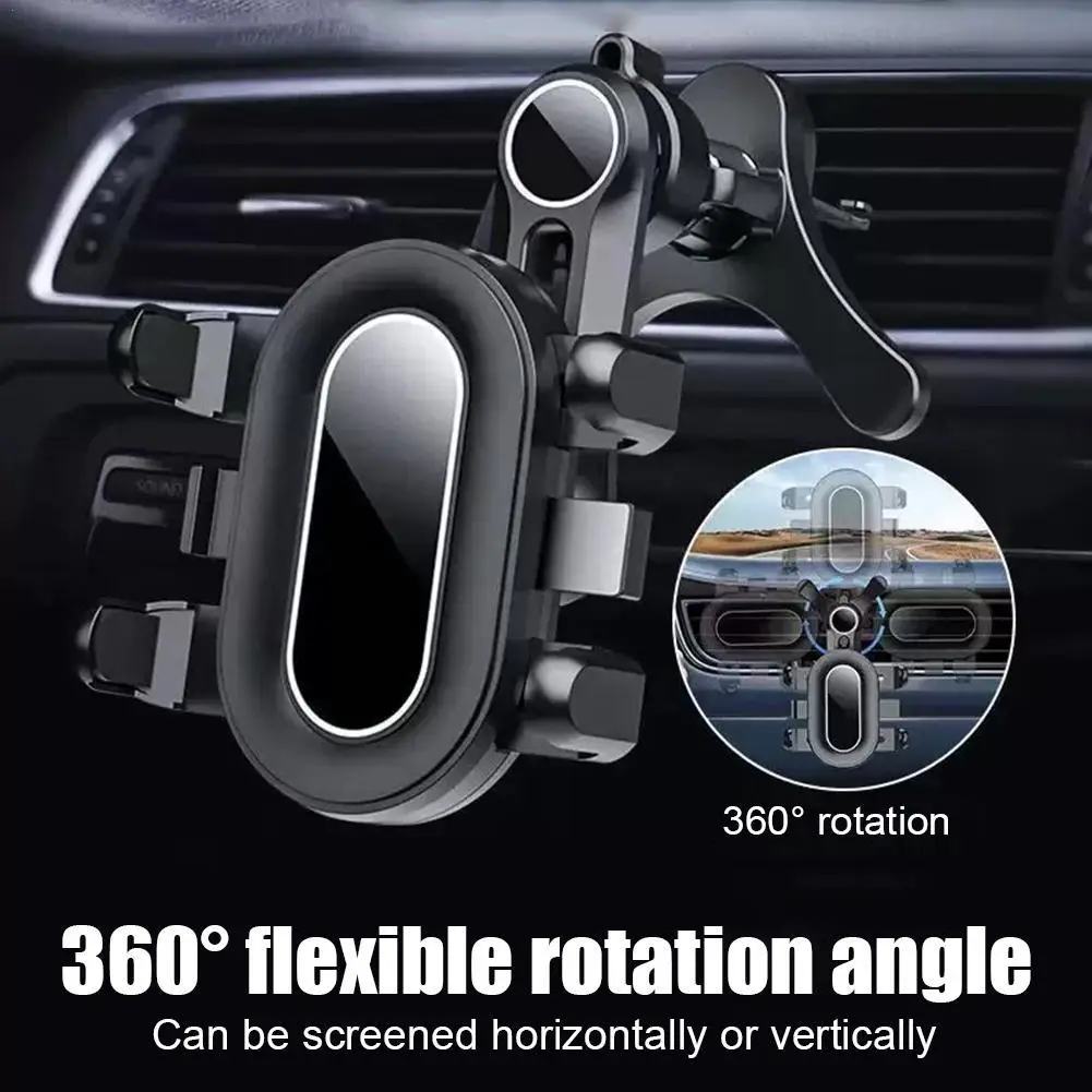 

17 мм автомобильный держатель для телефона, зажимы для кондиционера, вращение на 360 градусов, подставка для приборной панели, аксессуар для мобильного телефона