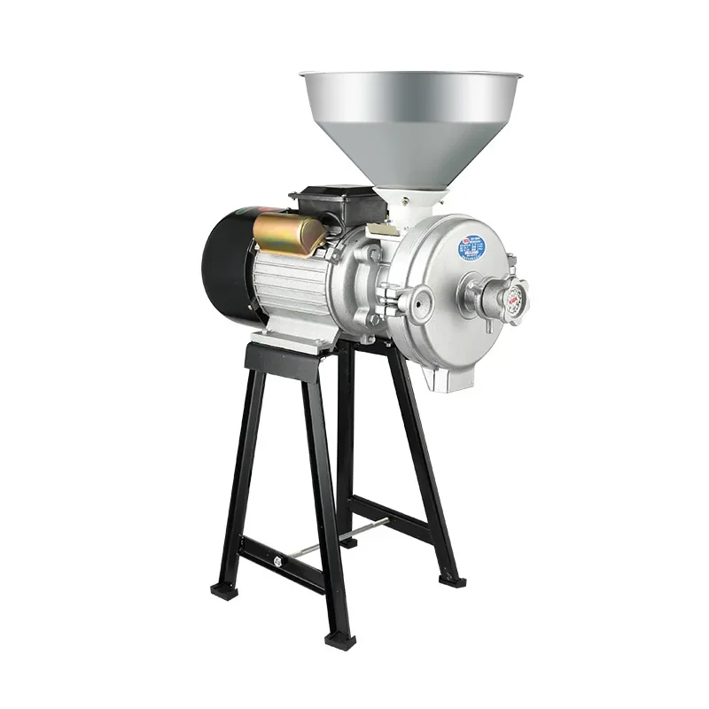 Corn feed grinder Household small 220V powder ultra-fine grinding grain dry and wet milling machine