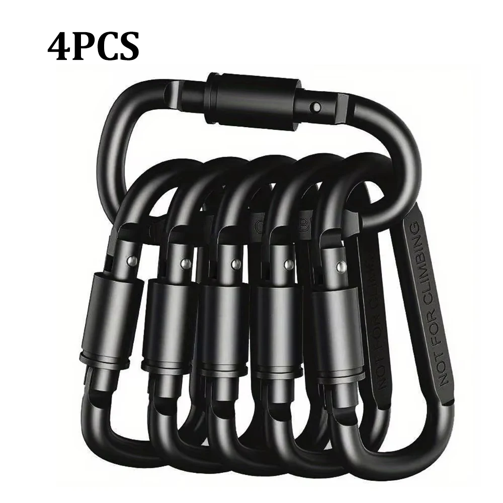 4/6PCS Metalen Gesp Set voor Sleutel Camping Survival EDC Outdoor Sleutelhanger Clip Legering Aluminium Tactische Caribiner haak Karabijnhaken