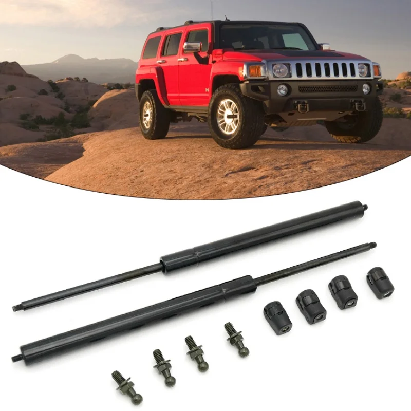 2pcs Car Front Hood Bonnet Gas Strut Lift Support Springs For Hummer H3 2006-2010 Auto Accessories OEM PM3171