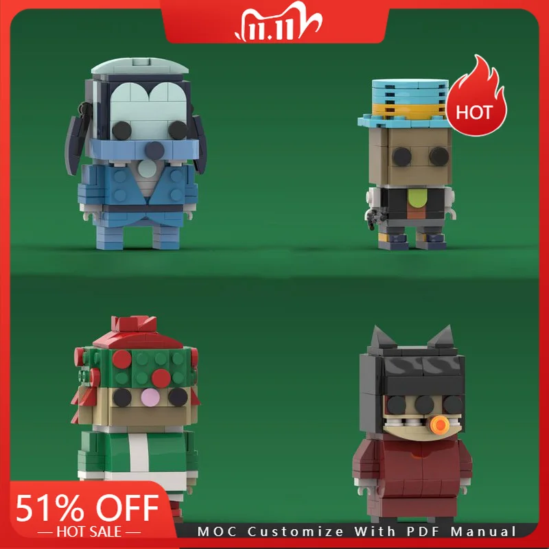 

459 Parts Christmas Carol Brickheadz Model MOC Building Blocks Bricks Set Creative Assembly Display Toys Children Birthday Gifts