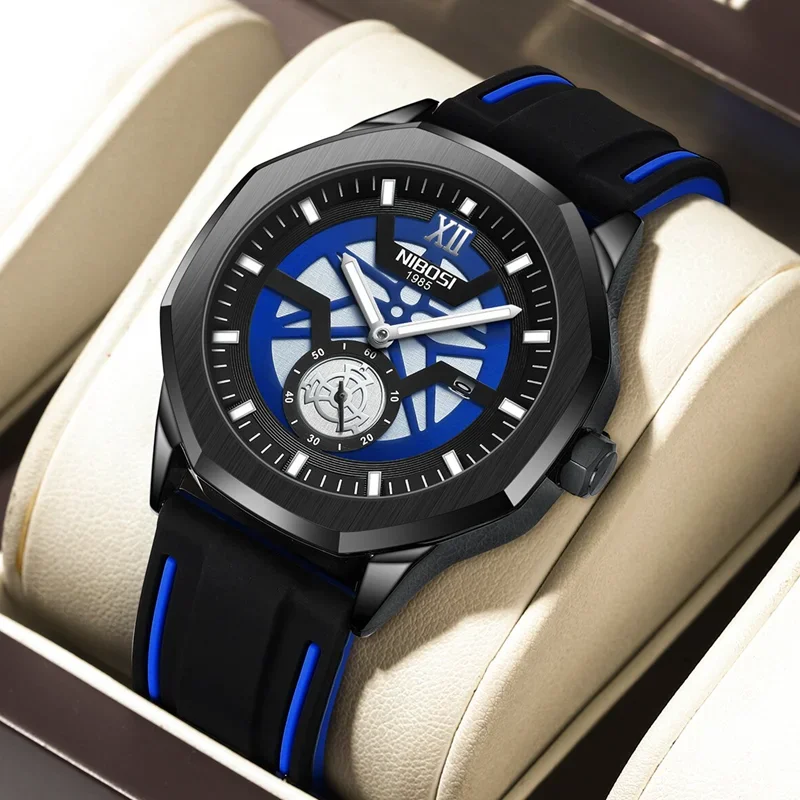 

NIBOSI модные деловые мужские часы лучший люксовый бренд кварцевые часы мужские водонепроницаемые наручные часы из нержавеющей стали Relogios Masculino