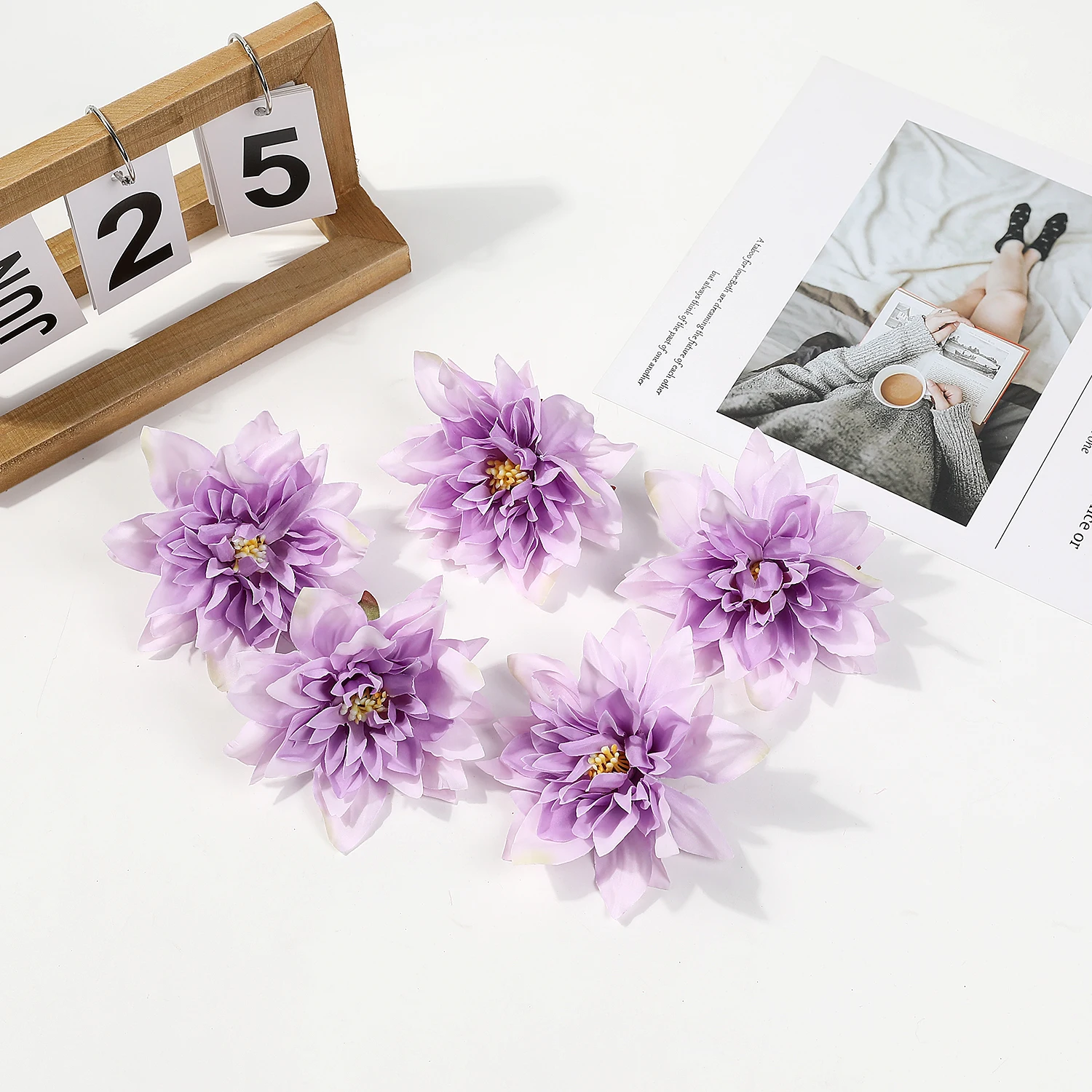 5/10 Stücke 10 cm Künstliche Pfingstrose Blumen Köpfe Pflanzen Gefälschte Blume Wände Party Weihnachten Home Decor Fotografie Hochzeit Dekoration – Detail 11