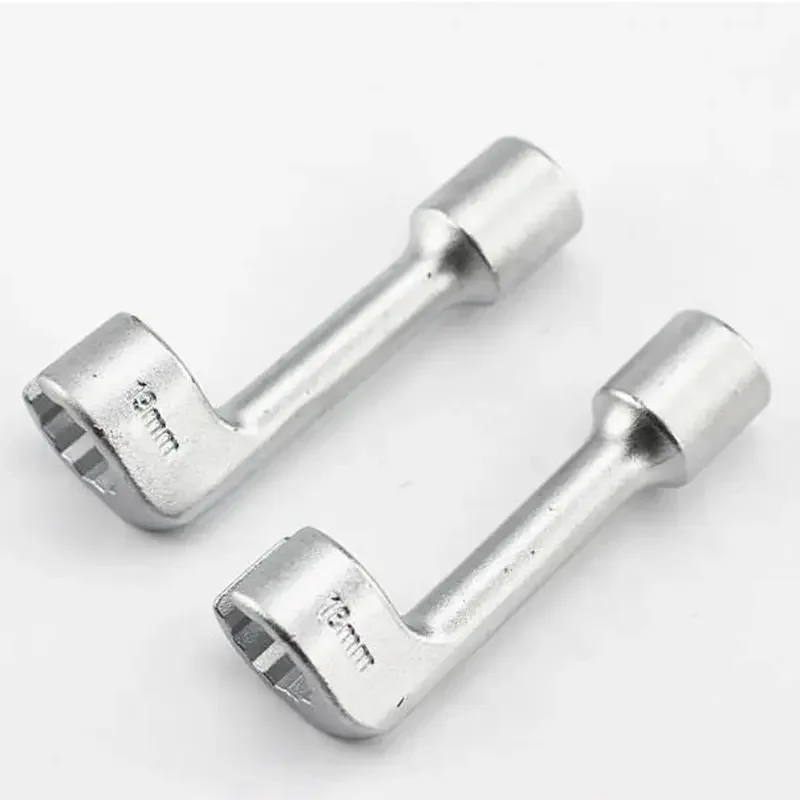 Krachtige Socket Wrench L-shaped Open Hexagonal Slotted Fuel Line Remover Automotive Repair Tools