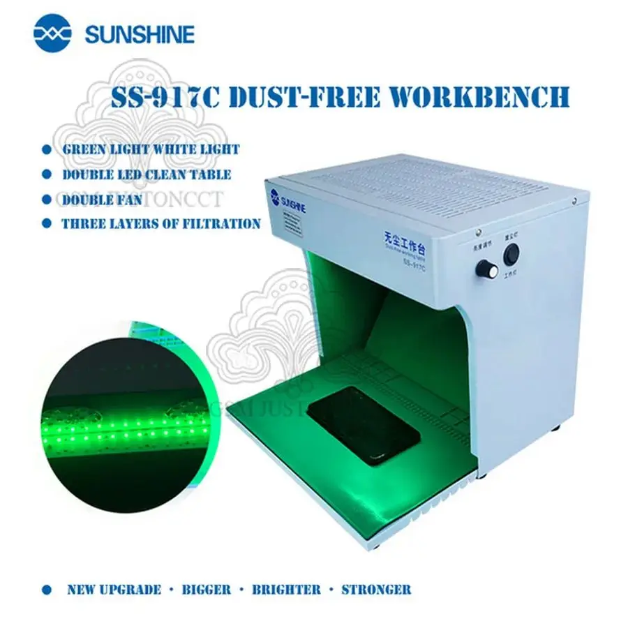 Sunshine SS-917C Dust Removal Table, Free Room Working Table Mobile Phone Repair, Refurbish