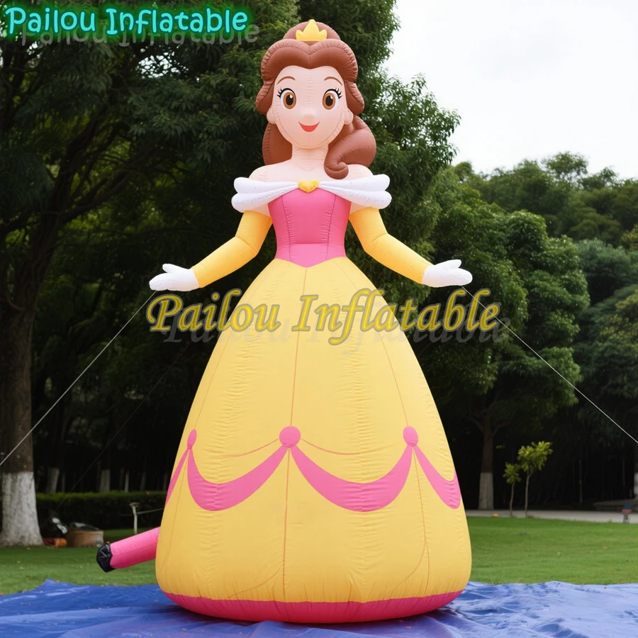 

Customize Giant Inflatable Belle Princess Advertising Indoor Outdoor Inflatable Decoration For Event Party Festival Display