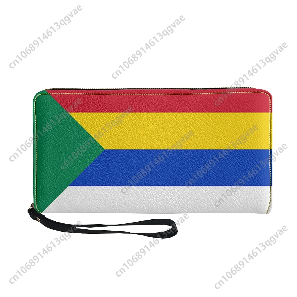 Support The Druze Logo Druze Star Custom Purse Mens Womens Teenagers Zipper Long Wallets Double Print  Portable Wallet Gift Bag