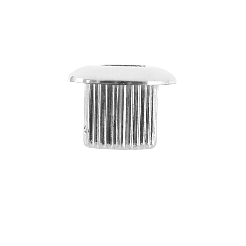 Accordatore per chitarra boccole di conversione adattatore ghiere placcatura in nichel con un bel guscio in plastica per fori per testa piatta da 10mm argento