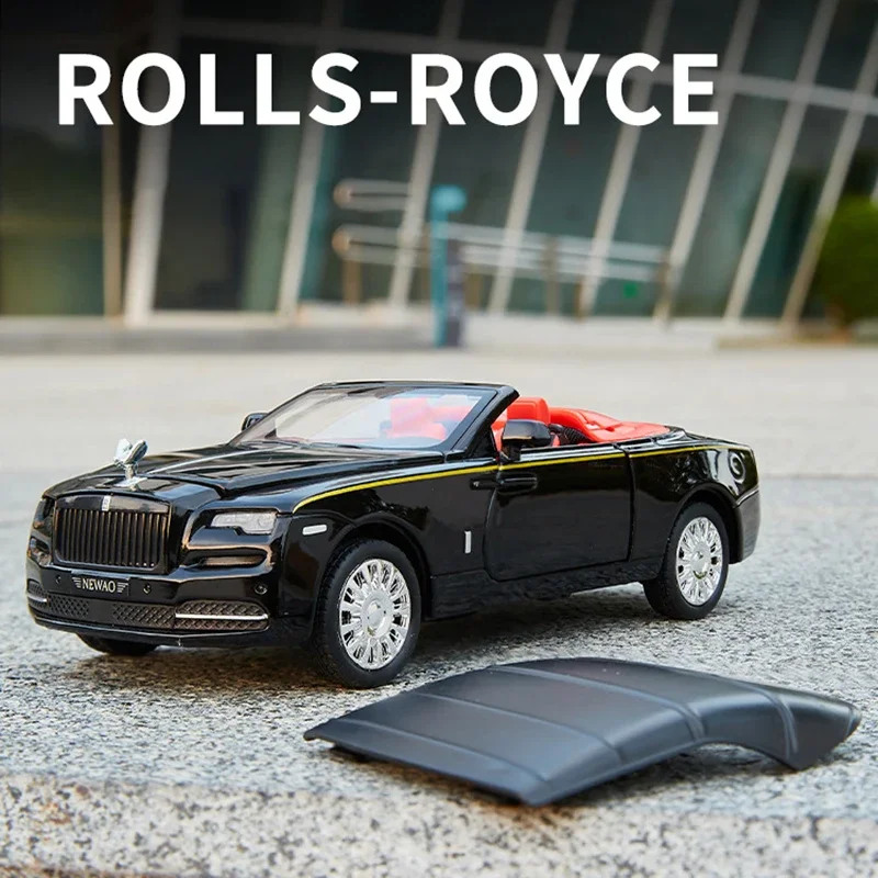 

1:32 Rolls Royce Dawn Spofec Alloy Die Cast Toy Car Model Sound and Light Pull Black Toy Collectibles Birthday gift