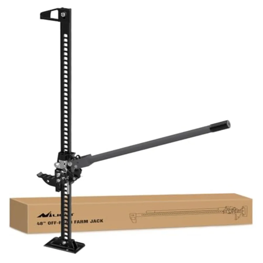 

Farm Jack 48 inch Utility High Lift Ratcheting Off Road Jack for Truck/SUV/ATV/CAR 7000 lbs/3 Ton Ccity