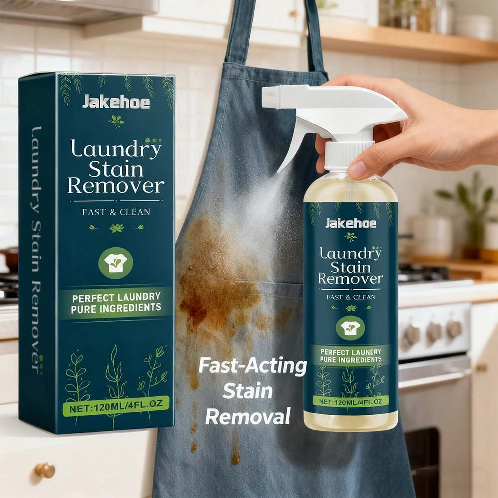 

120ml Laundry Stain Remover Stubborn Stains Dirt Dust & Odors Eliminator for Coat Fabric Carpet Portable Clothes Cleaning Spray