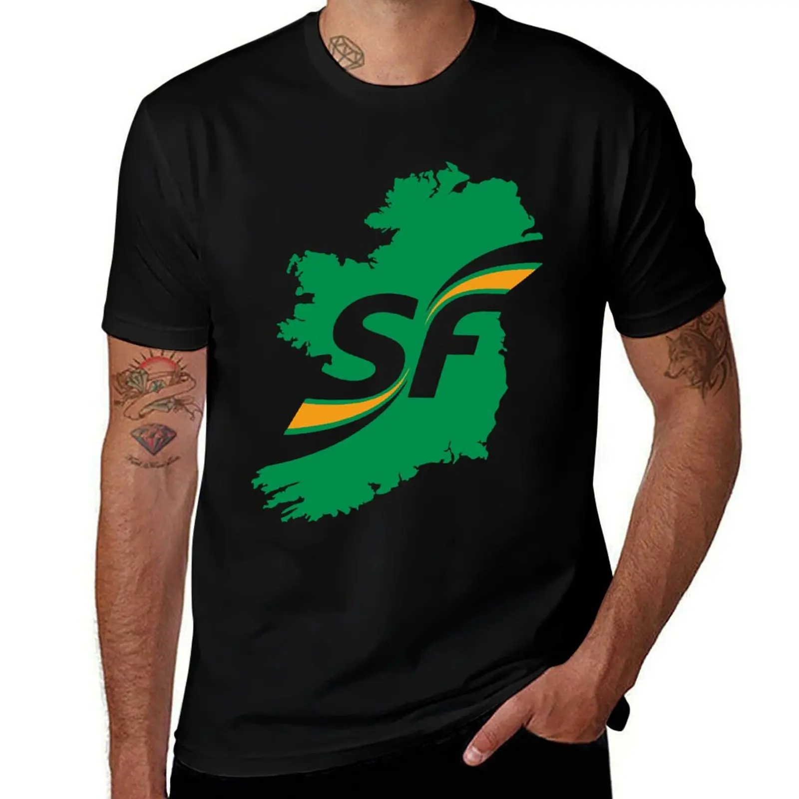 

Sinn Fein Logo T-Shirt men t shirt cotton 100% funny t shirts cotton T-Shirt