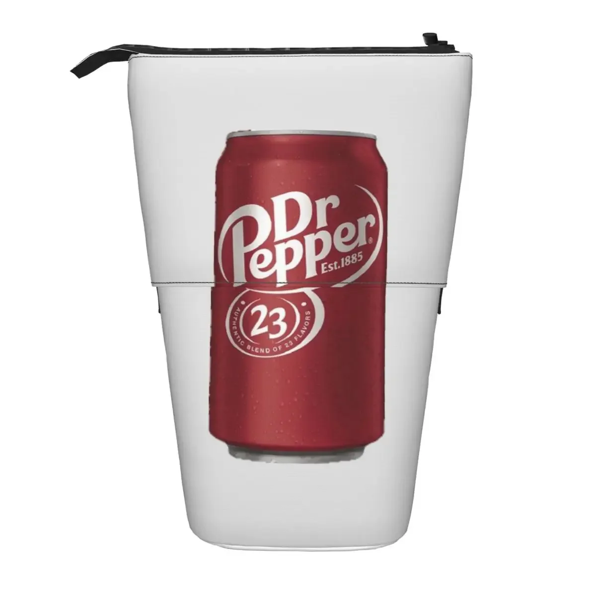

Dr Pepper Reversible Pencil Cases Pencil Pouch Storage Stationery Supplies Big Capacity Pen Box Pencil Bag for Students Gifts