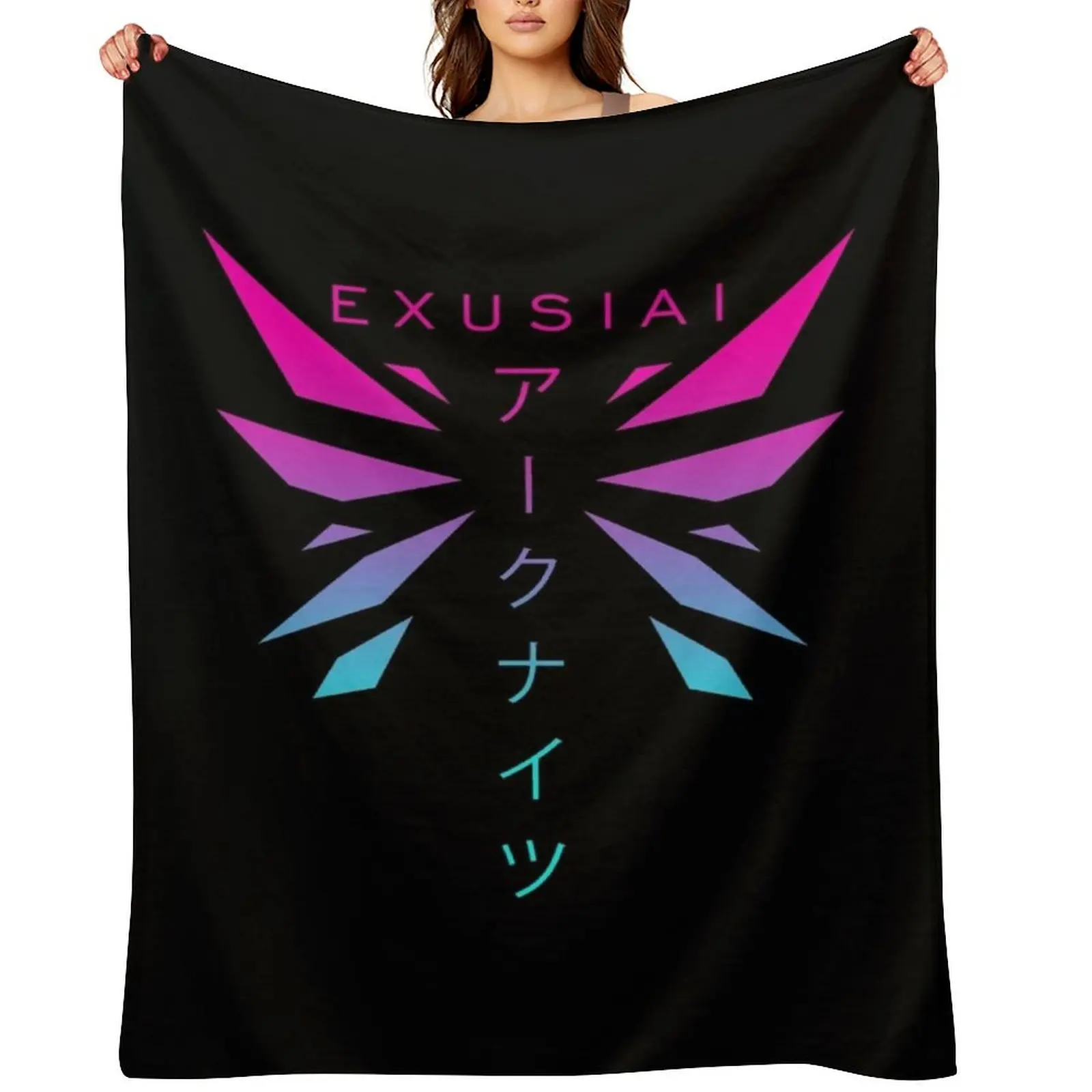 

Exusiai Neon Throw Blanket Hair Luxury Throw Soft Luxury Brand Blankets