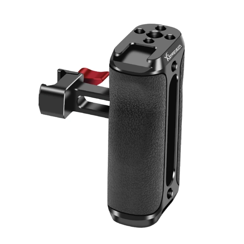 Ergonomic Camera Side Handle Aluminum Construction with Adjustable Height for Photo Enthusiasts for Accessory Expansion