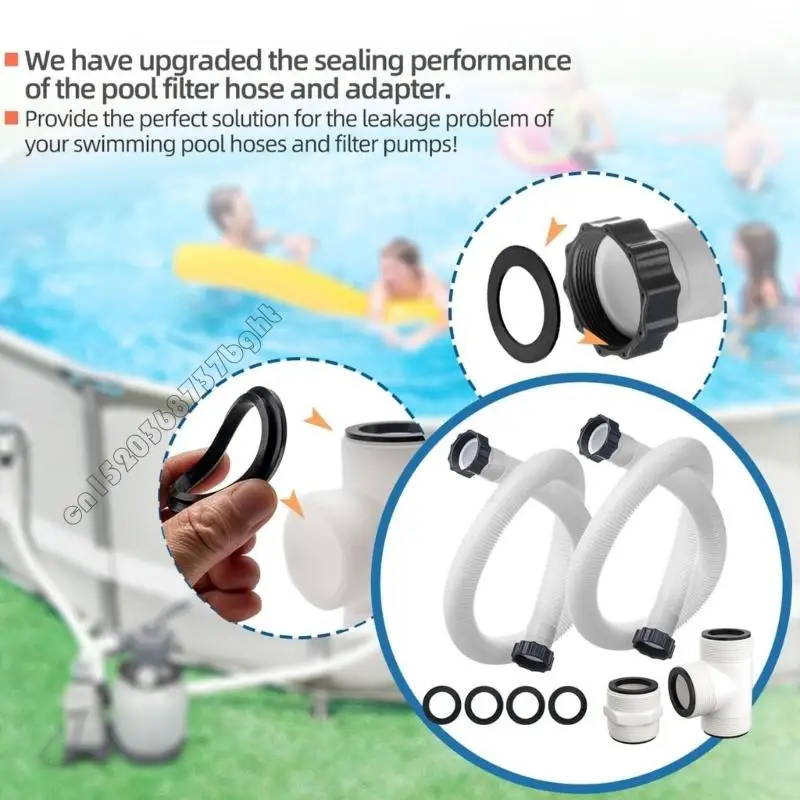 4XFB Pool Hose Adapter for Home and Commercial Use Pool Replacement Hose