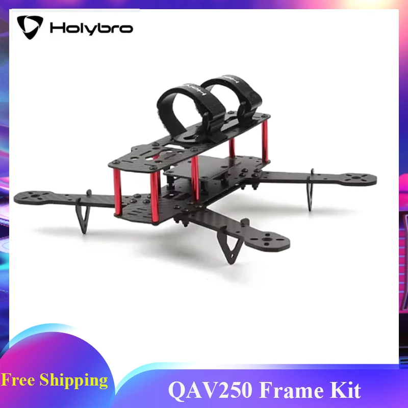 Holybro QAV250 Frame Kit Compatible Pixhawk 6C mini Flight Controller 2207 KV1950 Brushless Motor BLHeli S 20A ESC RC FPV Drone