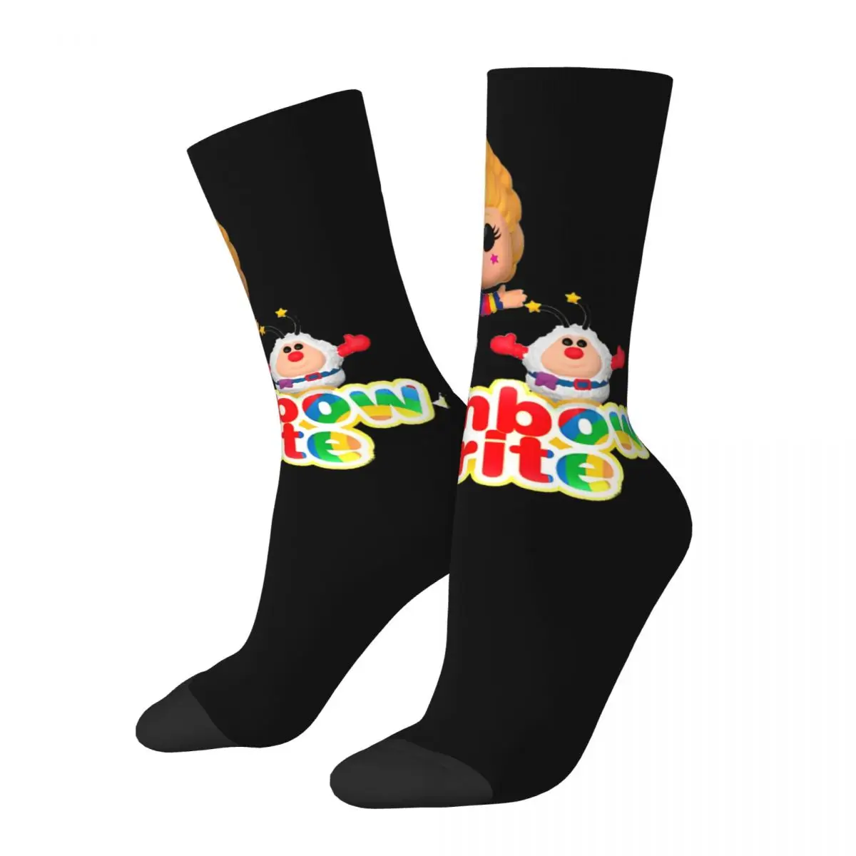 Rainbow Brite Socks Gothic Stockings Winter Non-Slip Unisex Men Socks Quality Custom Running Sports Socks