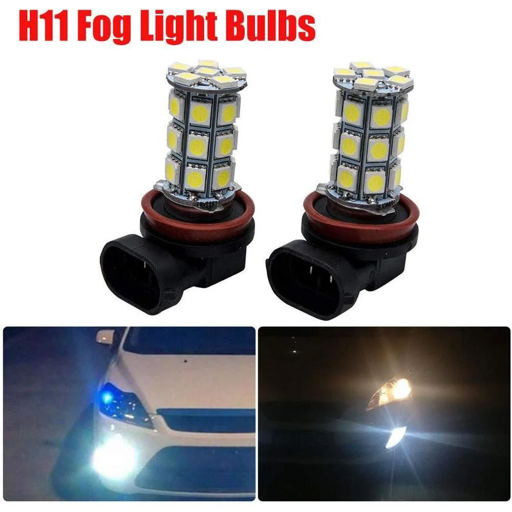 

Для Ford Fiesta MK7 2007-2012 2 шт. Автомобильные 12 В 55 Вт H11 светодиодные противотуманные фары 6000K Canbus фары дальнего света белый светодиод высокой мощности