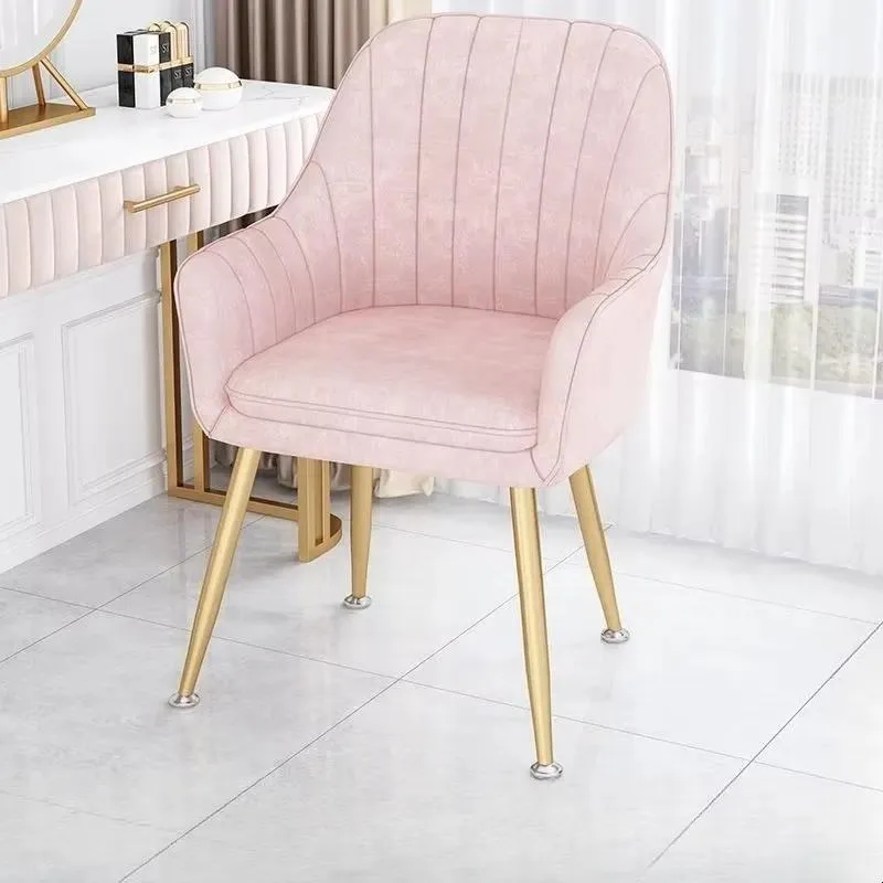 Internet Famous Makeup Chair Comfortable Backrest Nail Art Girlish Bedroom Dressing Light Viral Room Vanity