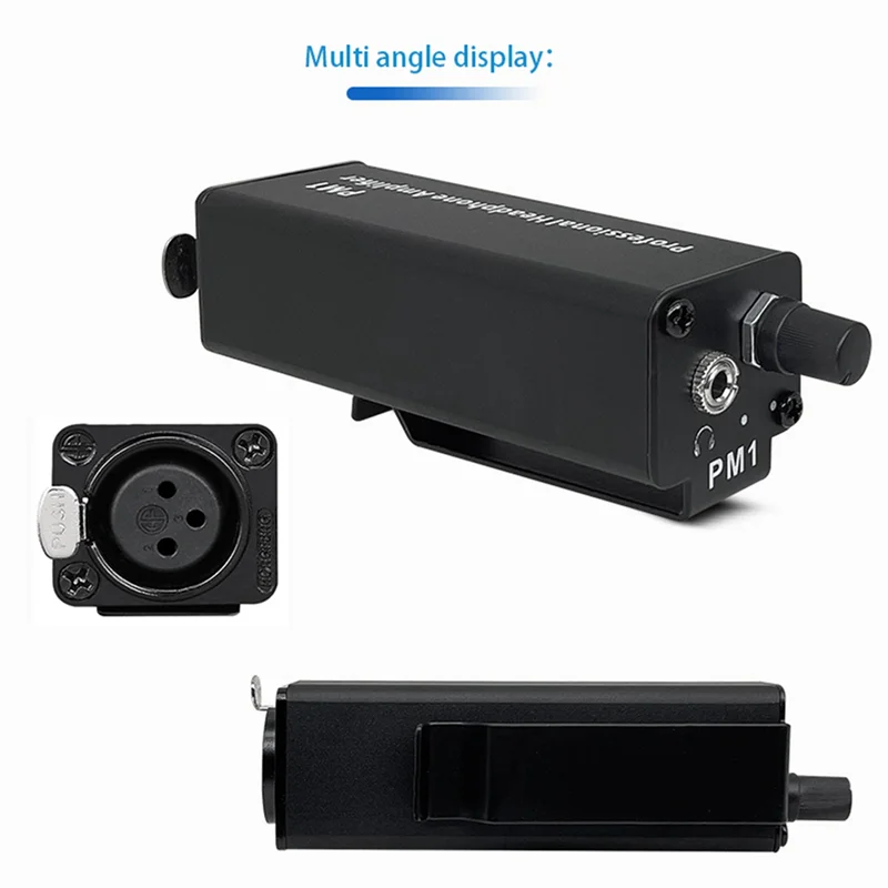 AS95-2X PM1 المهنية مضخم ضوت سماعات الأذن محول XLR إلى 3.5 مللي متر واجهة الصوت صغيرة محمولة HIFI مضخم ضوت سماعات الأذن