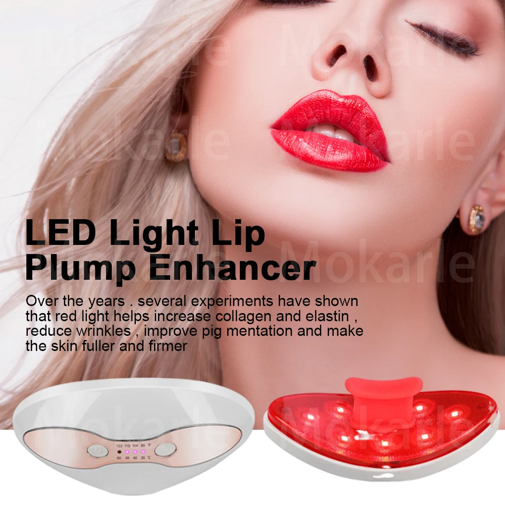 

Led Light Lip Care Tool Plumper Device Electric Lip Plump Enhancer Natural Sexy Bigger Fuller Lips Enlarger Labios Aumento Pump