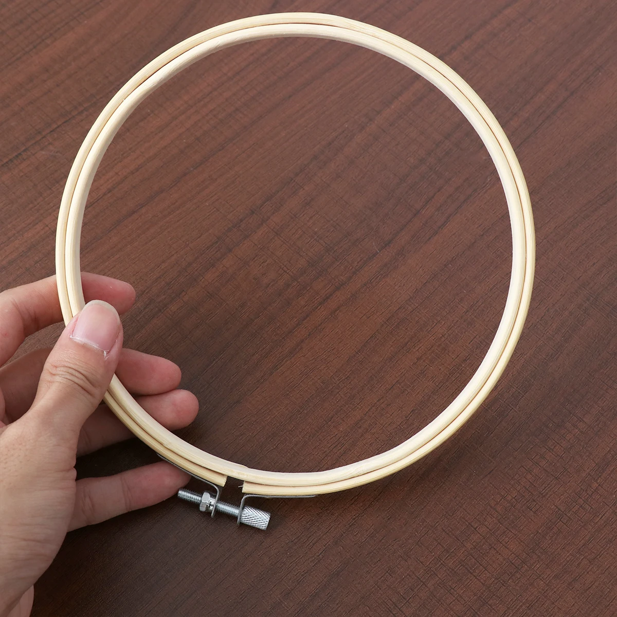 

1pc 40Cm Bamboo Embroidery Hoop Set Diy Circle Frame For Cross Stitch Handmade Craft Beginner Kit Sewing Ring Wall Decoration