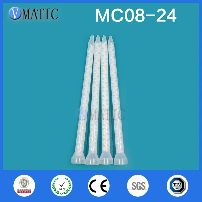 Free Shipping Quality 10PCS Resin Static Mixer MC08-24 Mixing Nozzles For Duo Pack Epoxies