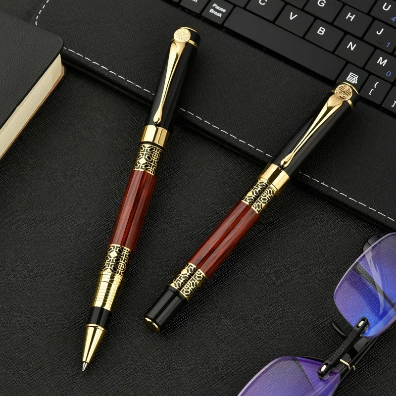 

Luxury Ballpoint Pen Metal Body Professional Signature Pen Gift Box Packaging Smooth Writing Stationery Office School Supplies