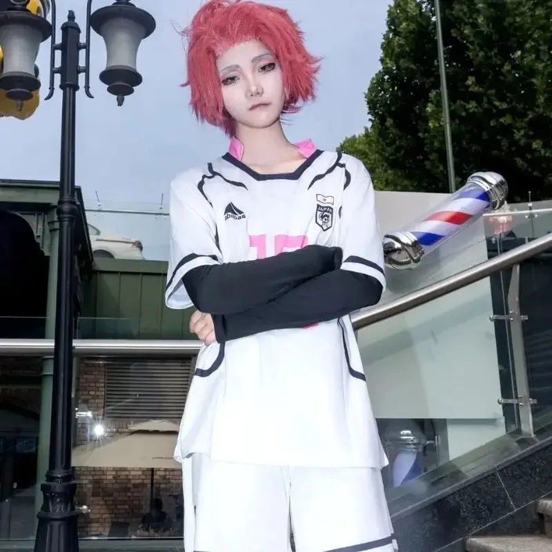 CyAnime الأزرق قفل تأثيري Kaiser Ness Isagi Reo Nagi Sae Shidou تأثيري حلي جيرسي ملابس رياضية البدلة كرة القدم زي كرة القدم