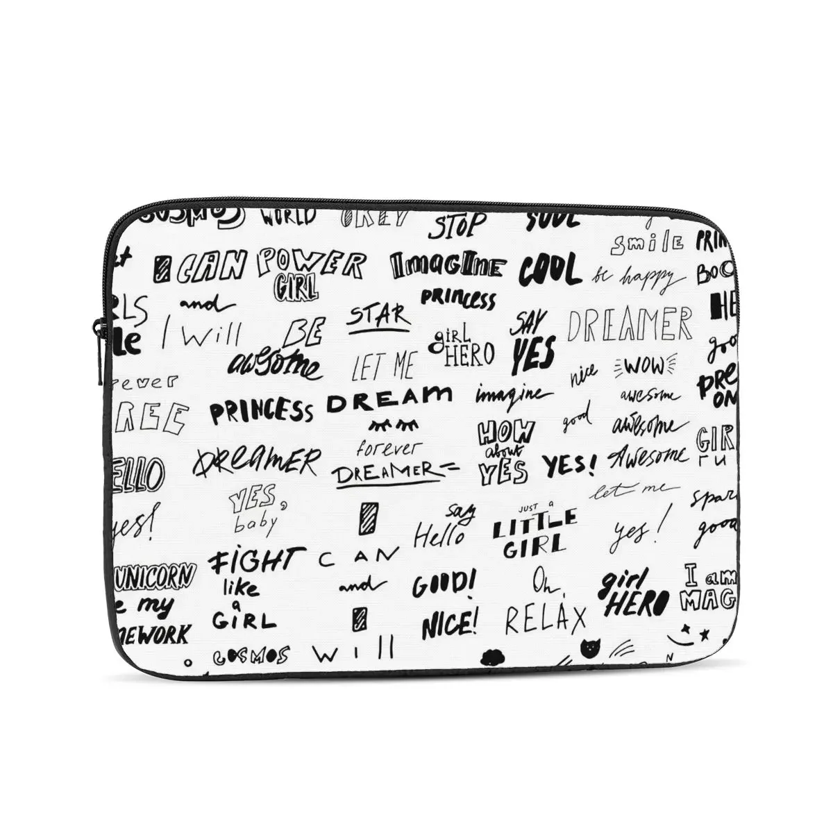 Typography Doodle Pattern Computer ipad Laptop Cover Case Laptop Sleeve Bag Portable Cover Fundas Pouch