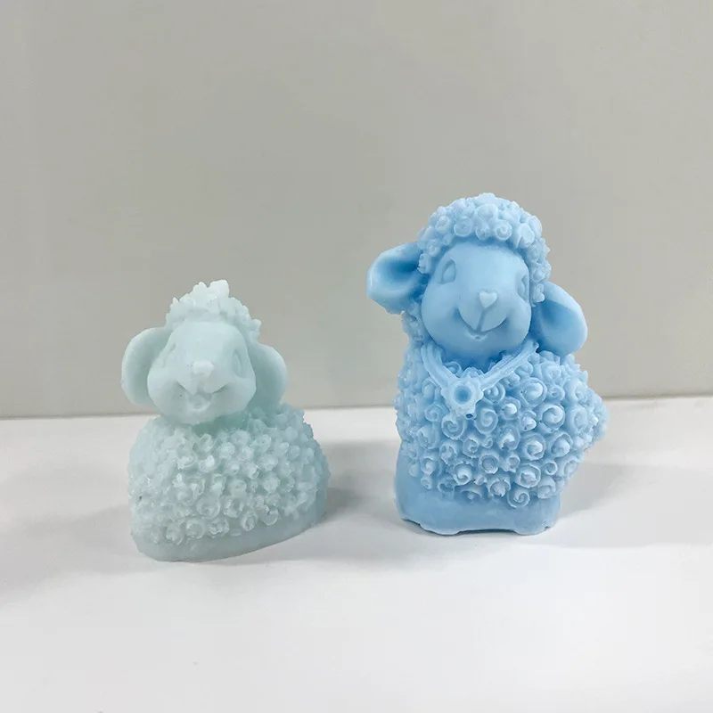 3D Lamb Silicone Mold Cute DIY Animal Sheep Modeling Baking Fondant Cake Decoration Mold