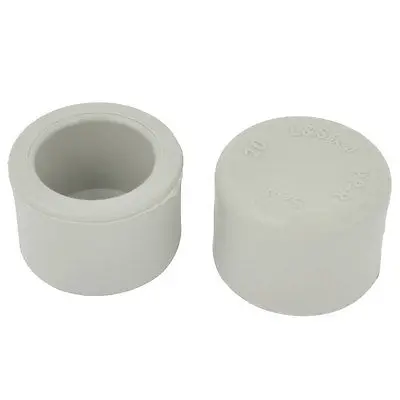 Tapa de extremo de tubo de plástico gris, 2 uds., para tubos de diámetro exterior de 20mm