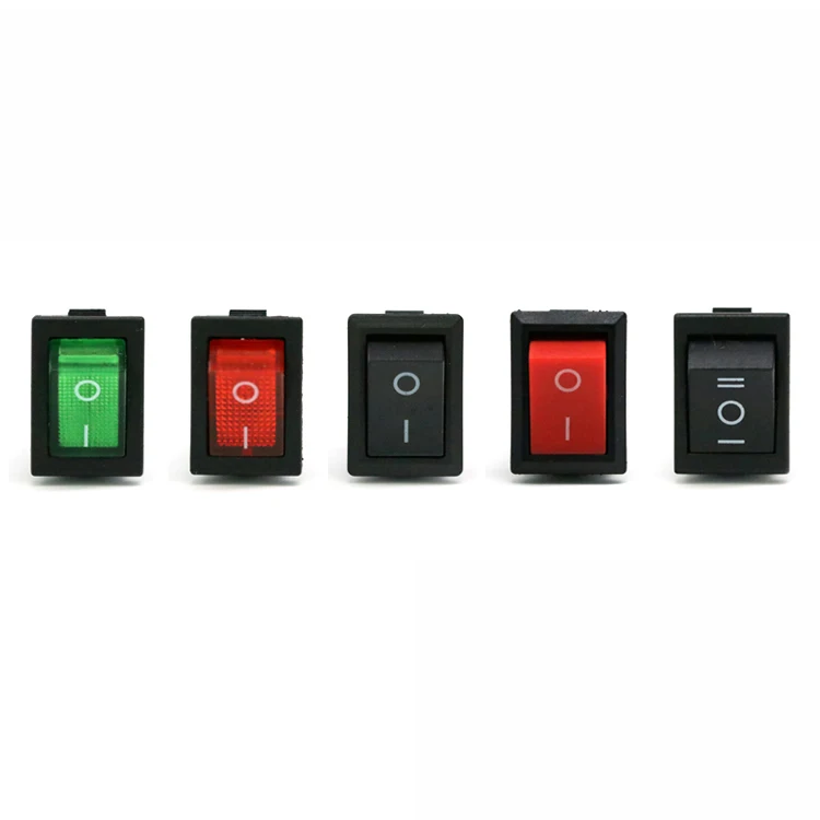 1/5Pcs KCD1 Series Boat Car Rocker Switch 2/3/4/6 Pin 2/3 Position Power Switches 6A/250V 10A/125V AC 15mm x 21mm