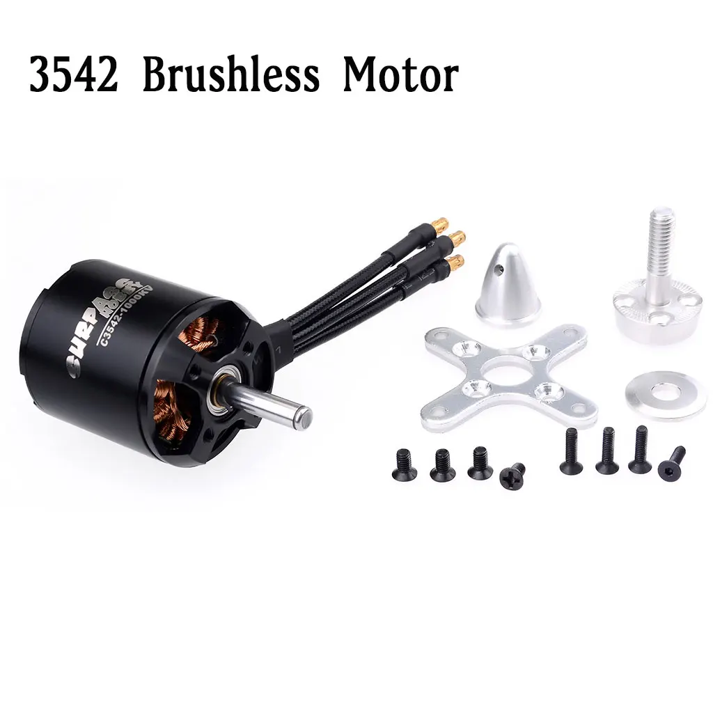 Surpass Hobby C3542 3542 1000/1250/1450KV Brushless Motor Skywalker 50A ESC for RC Fixed-wing Airplane Aircraft Glider Model Toy