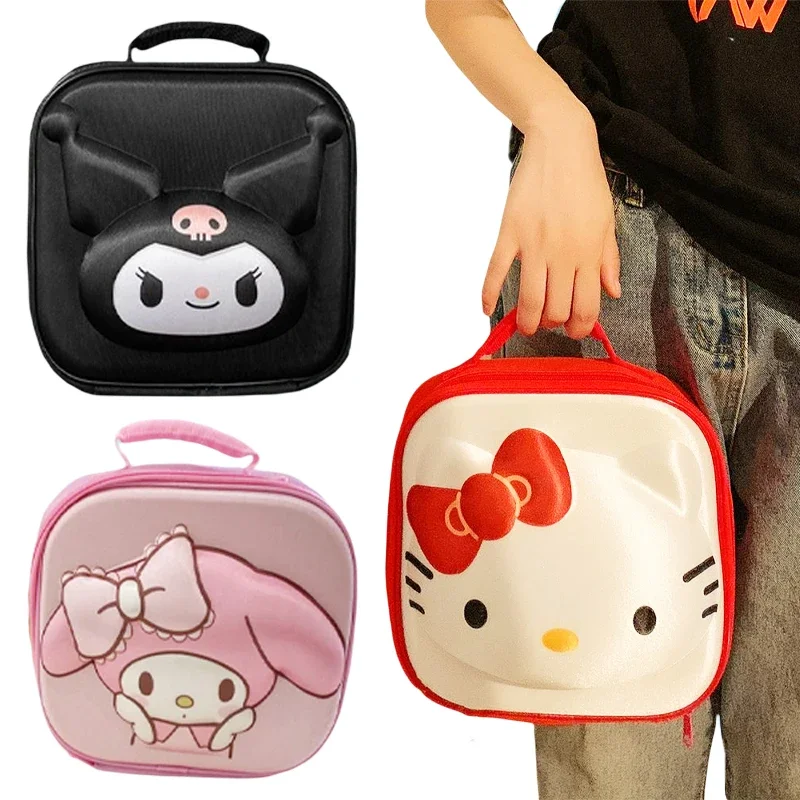 

Kawaii Sanrio Hello Kitty Cosmetic Bag Kuromi My Melody Cute Large Capacity Waterproof Beauty Storage Bag Girls Travel Wash Bag