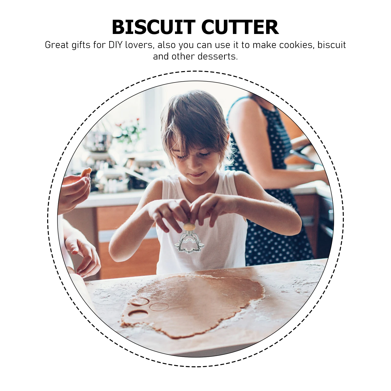 

2pcs Biscuit Mold Zinc Alloy Christmas Cookie Ravioli Shaper Kitchen Accessory Embossing Tool Gift Party