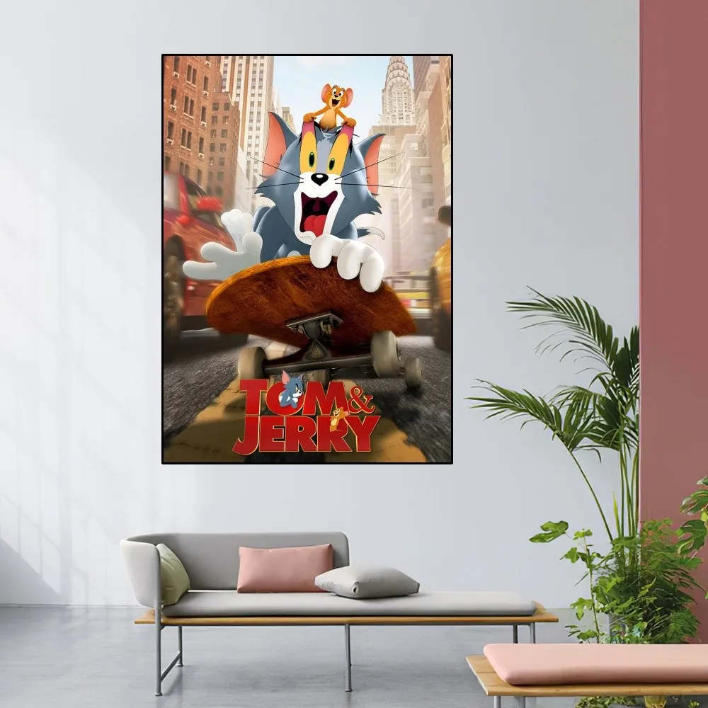 BEAST KINGDOM Tom and Jerry Cartoon Poster Home Room Decor Livingroom Bedroom Aesthetic Art Wall Painting Stickers