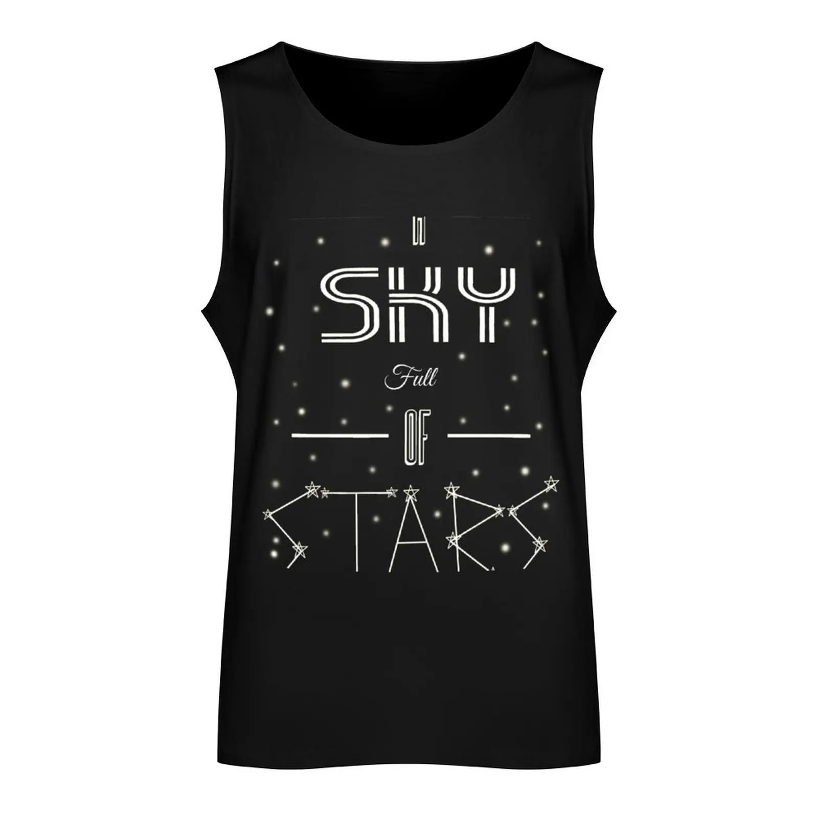 A Sky Full Of Stars + stars Tank Top Men's summer clothes Men sleeveless tee Men's clothing Male vest