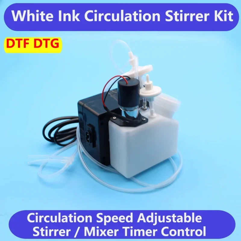 DTF White Ink Tank Adjustable Circulation System Sitrrer Timer Controlled For Epson L1800 L800 L805 L18050 i3200 XP600 DTG Ink