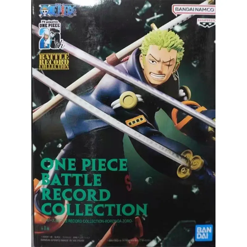 Bandai Original BANPRESTO One Piece Roronoa Zoro 160mm Anime Action Figures Toys for Boys Christmas Gift Model Ornaments