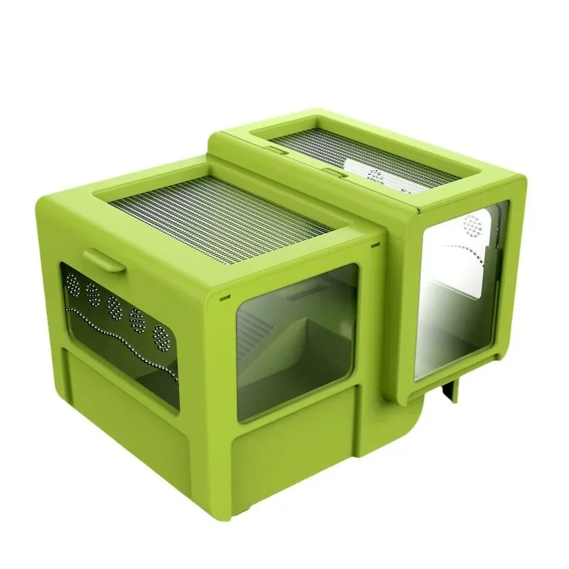 Turtle tank with sun platform, Brazilian turtle, turtle hamster cage, scorpion, lizard, spider, reptile feeding box