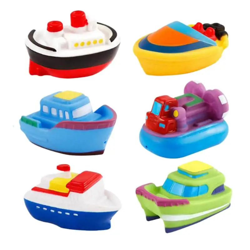 

Лодки для купания, водные игрушки, набор из 6 игрушек для купания малышей, игровые принадлежности для мальчиков и девочек, инструмент для развлечений в бассейне