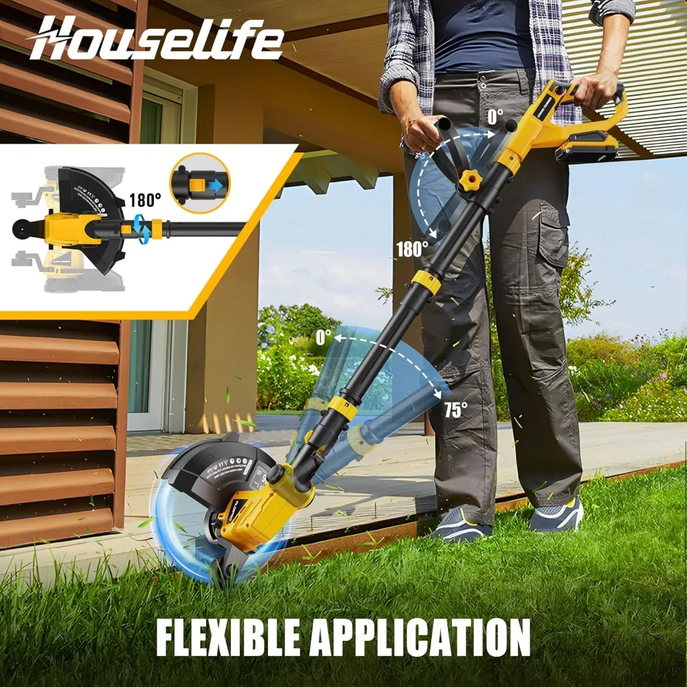 Cordless Weed Trimmer and Leaf Blower Combo, 20V Battery Compatible (Battery Not Included), Lightweight with Auto-Feed