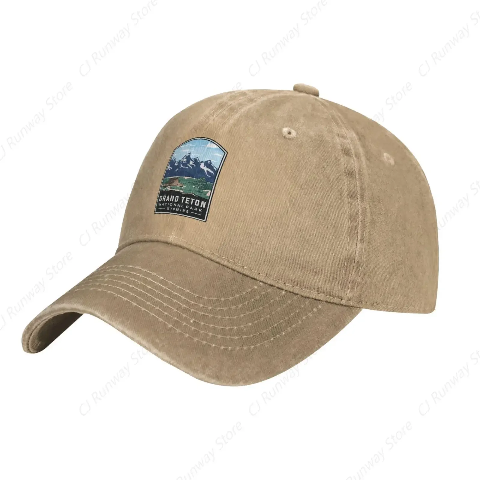 Ball Cap Hiking Funny Caps for Mens Grand Teton National Park Athletic Hat