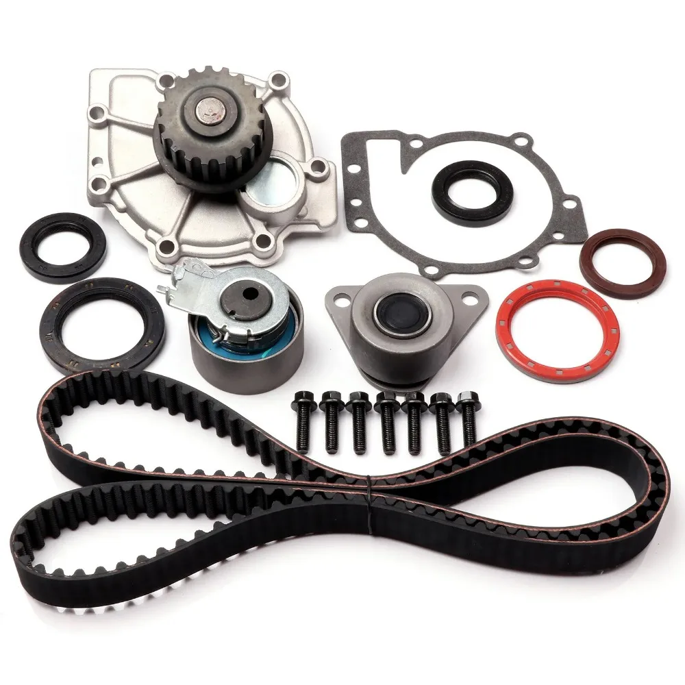 Timing Belt Water Pump Kit Fit 2.4 L For Volvo C70 S40 S60 S80 V70 XC70 XC90 2.4L B5204T2 l5 GAS DOHC 1998-2010